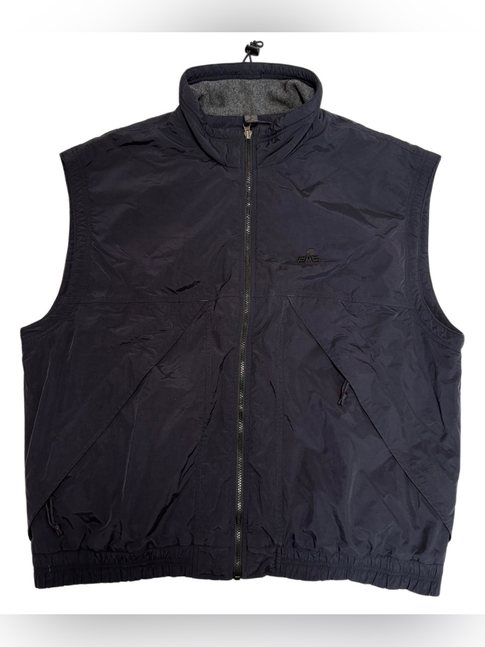 Vintage Men’s EMS Full Zip Vest Black Gorpcore Outdoor Hiking